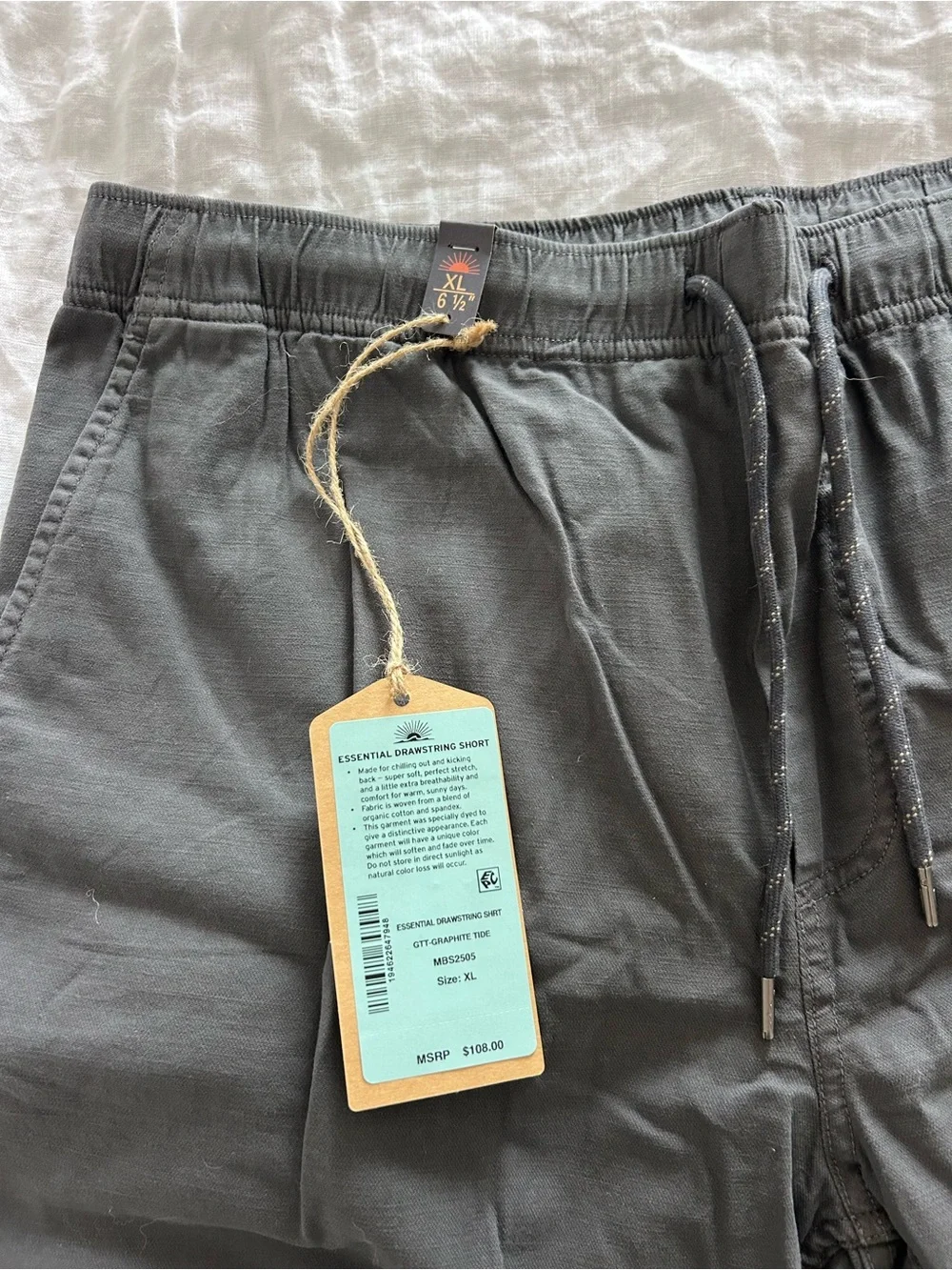 NWT Men’s Faherty Essential Drawstring Short